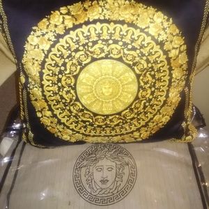 Authentic VERSACE reversible throw pillow